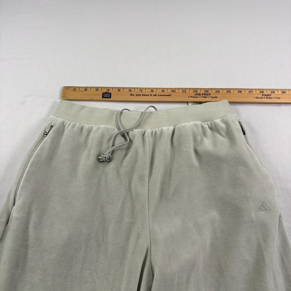 Adidas Velour Tracksuit Men S/M Gray Basketball Warm Up Lounge Casual Athleisure - Picture 15 of 16
